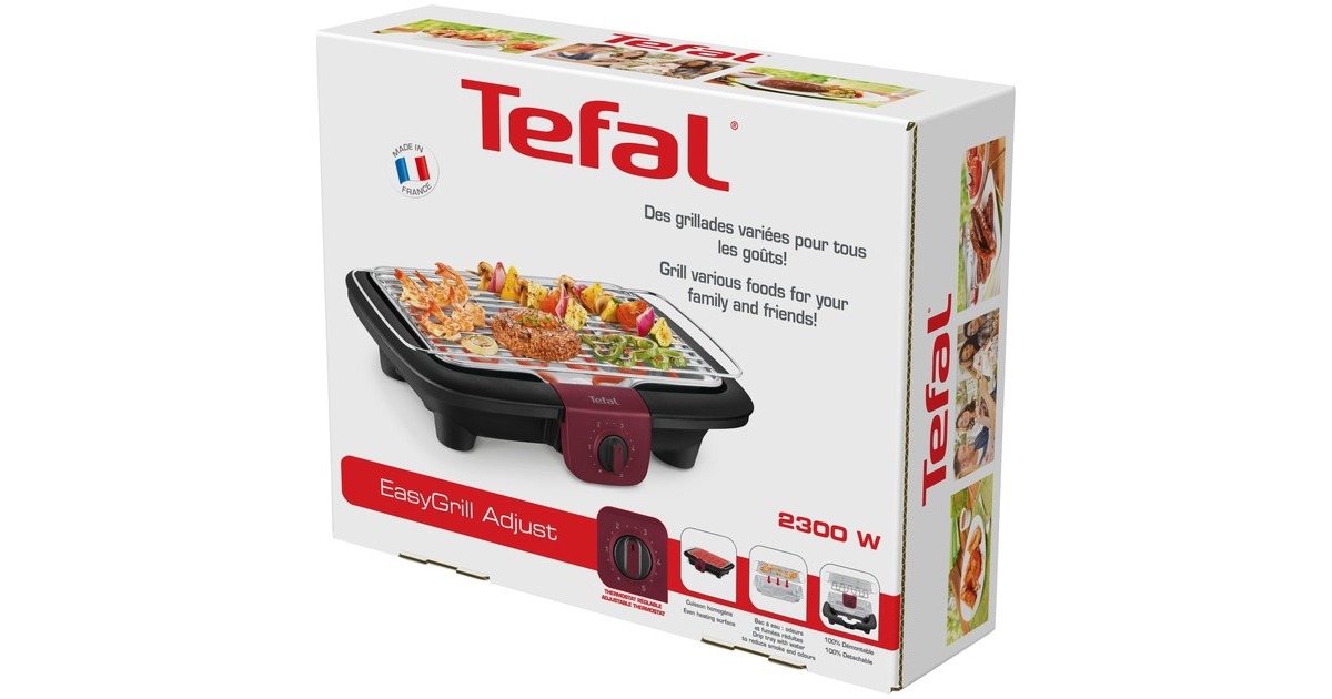 Tefal EasyGrill Red BG90E5, Elektrogrill schwarz/rot, 2.300 Watt