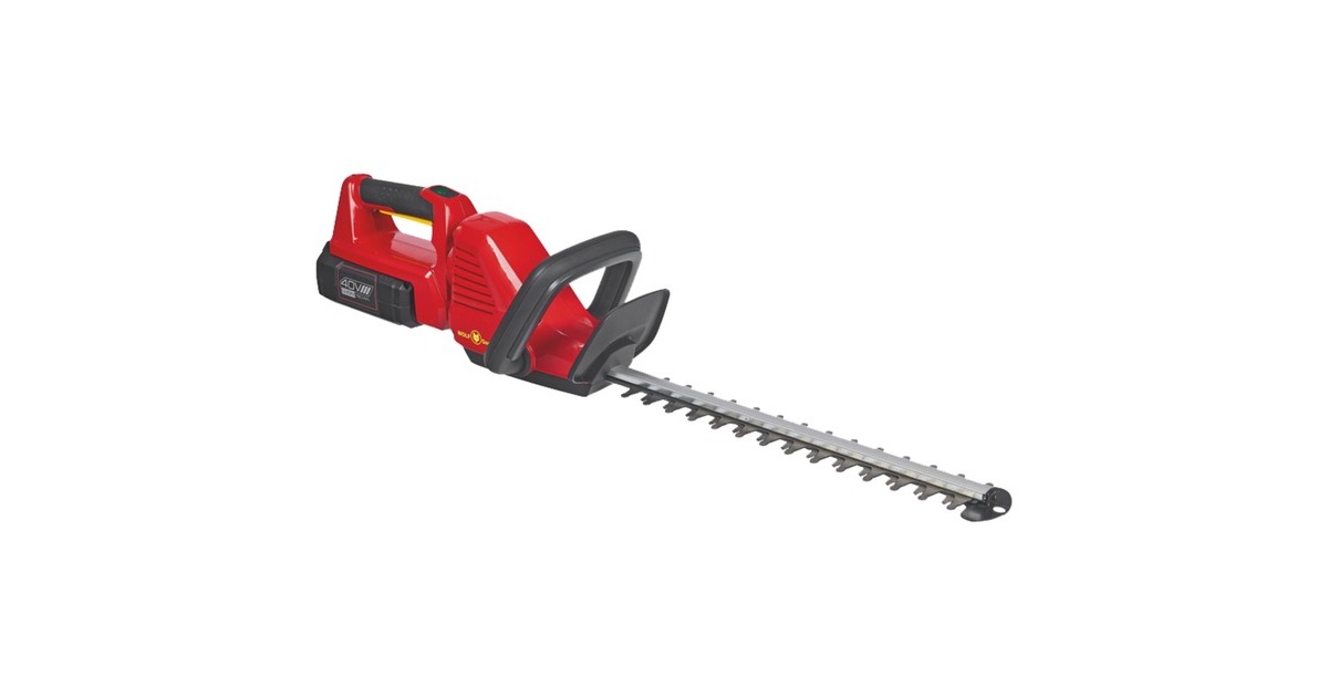 WOLFGarten AkkuHeckenschere LYCOS 40/600 H Set, 40 Volt rot/schwarz