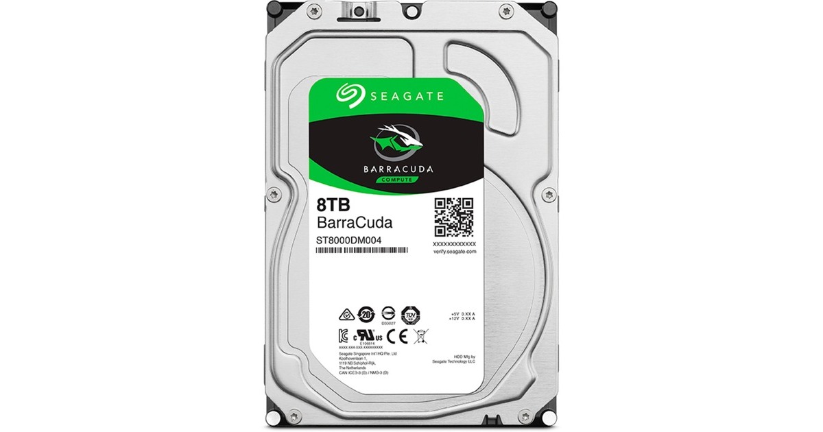 14台　Seagate BarraCuda HDD 8TB 正常 Seagate BarraCuda 8TB interne Festplatte HDD, 3.5 Zoll, 5400