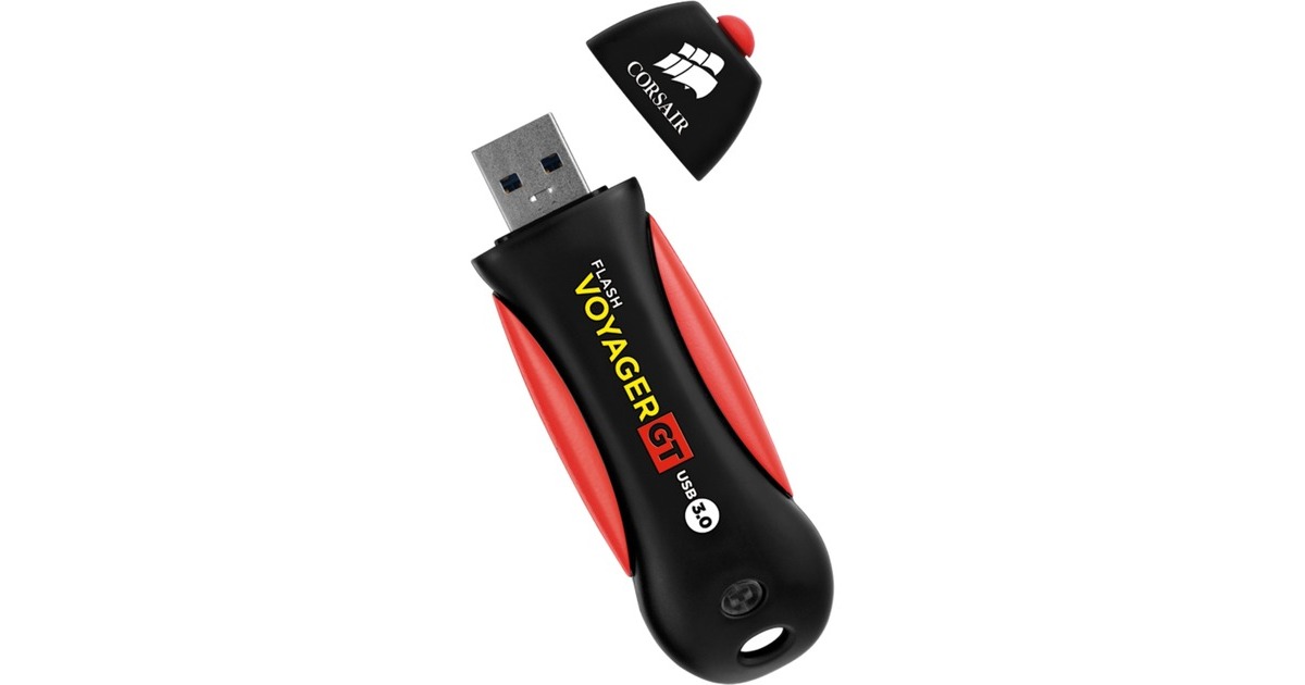 Corsair Flash Voyager GT 256 GB, USB-Stick schwarz/rot, USB-A 3.2 Gen 1