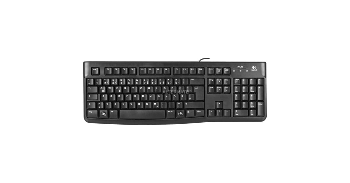Logitech Keyboard K120 for Business, Tastatur schwarz, DE-Layout ...