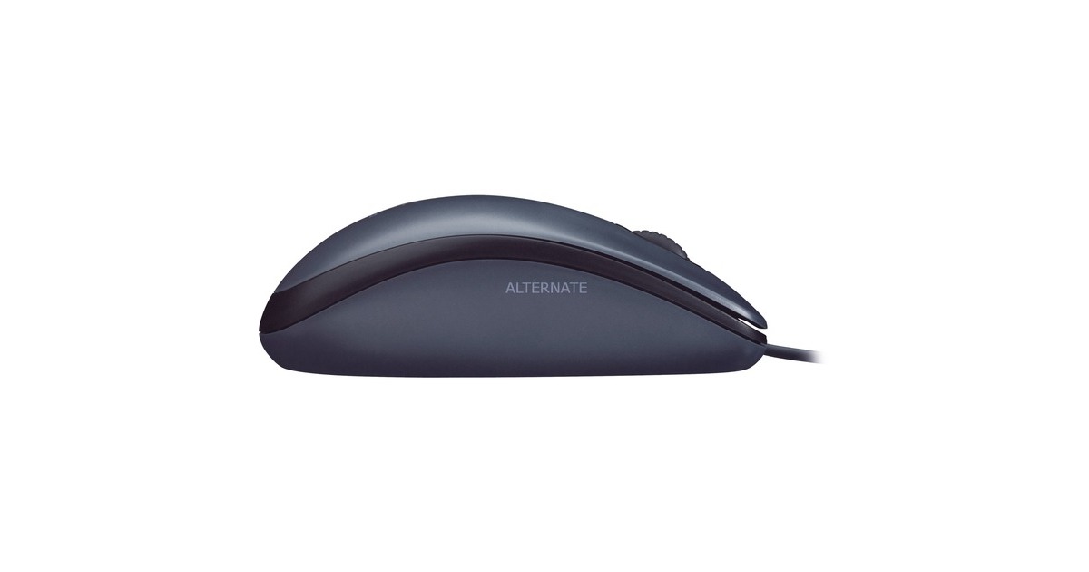 Logitech M90, Maus dunkelgrau, Retail
