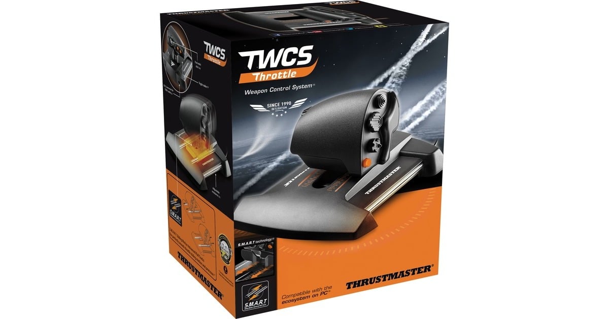 Thrustmaster TWCS Throttle, Schubregler schwarz/orange