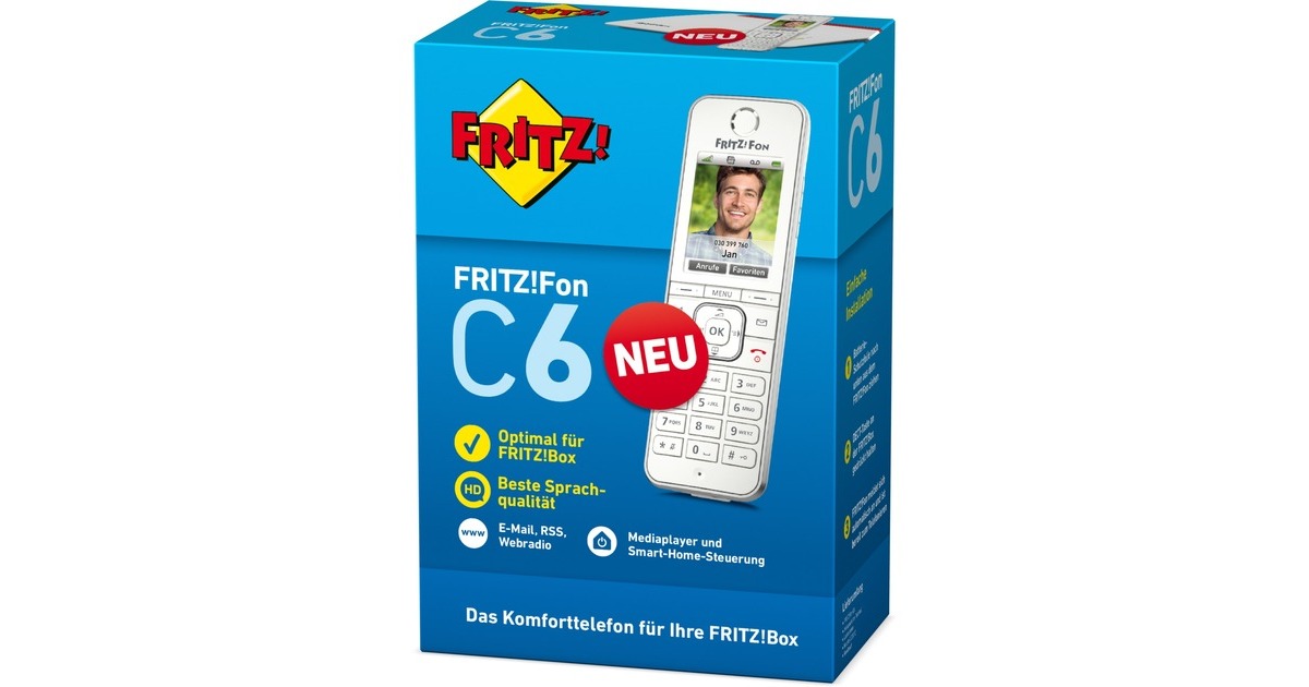 AVM FRITZFON C6: FRITZ!Fon C6 - Téléphone pratique FRITZ!Box chez reichelt  elektronik