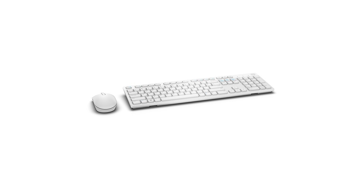 Dell Wireless Tastatur Und Maus Km636 Desktop Set Weiss Outlet