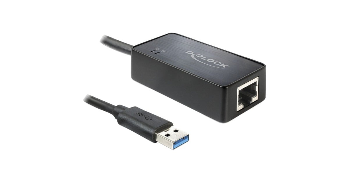 DeLOCK USB3.0 Adapter auf Gigabit-LAN, LAN-Adapter schwarz