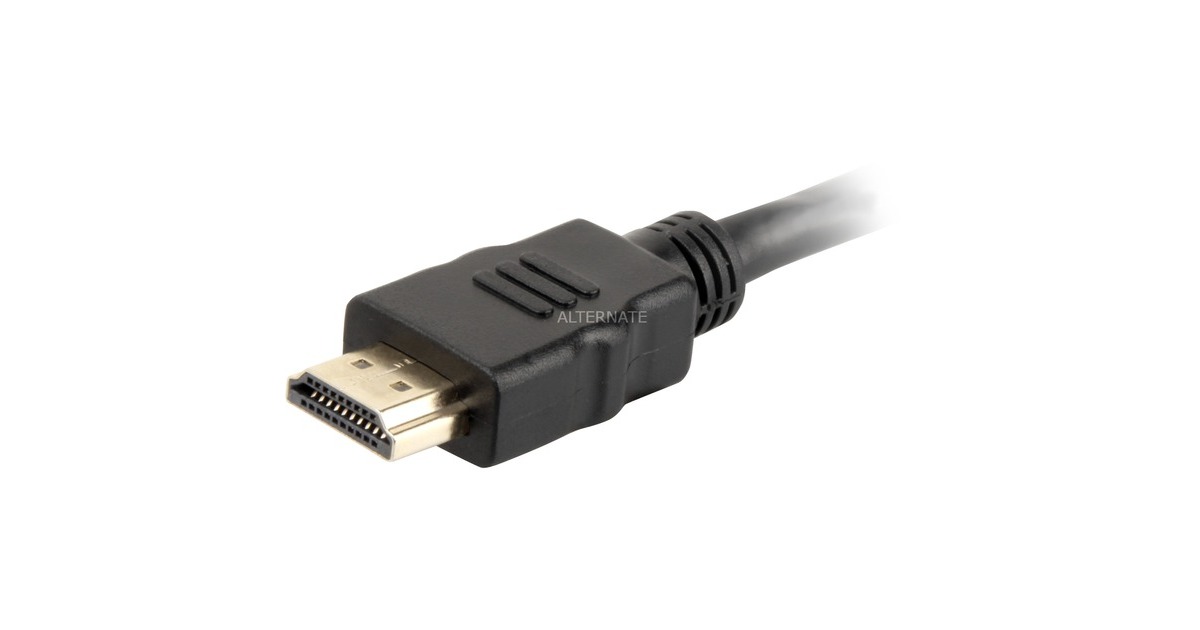 Sharkoon High Speed HDMI-Kabel mit Ethernet schwarz, 2 Meter