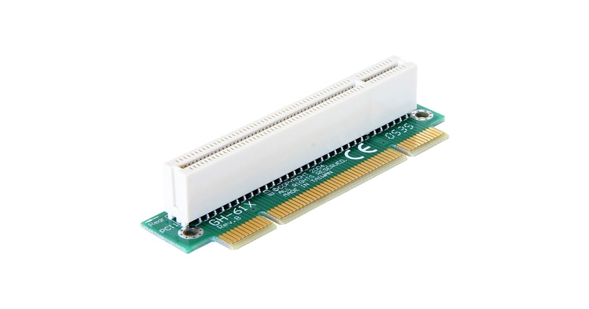 Delock Riser Card PCI Express X1 To 2 X PCI 32 Bit Slot With 60 Cm Cable Motherboard Accessories 18451660