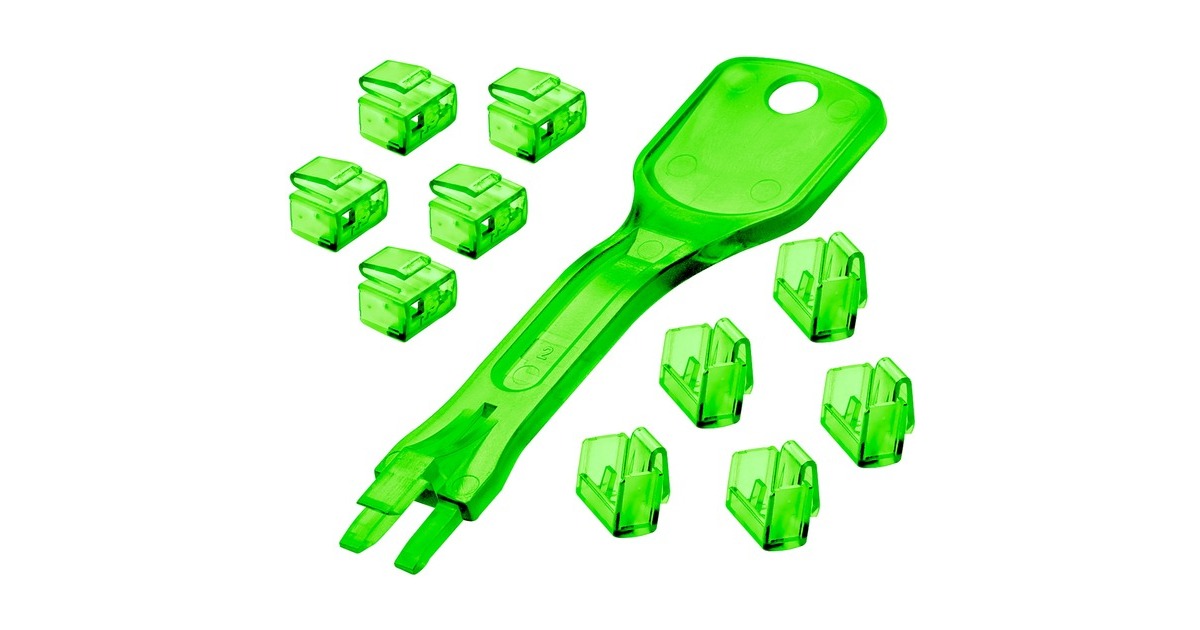 LINDY RJ45 Port Schlösser 10 Stück - Netzwerk Port Sicherung Mit Schlüssel