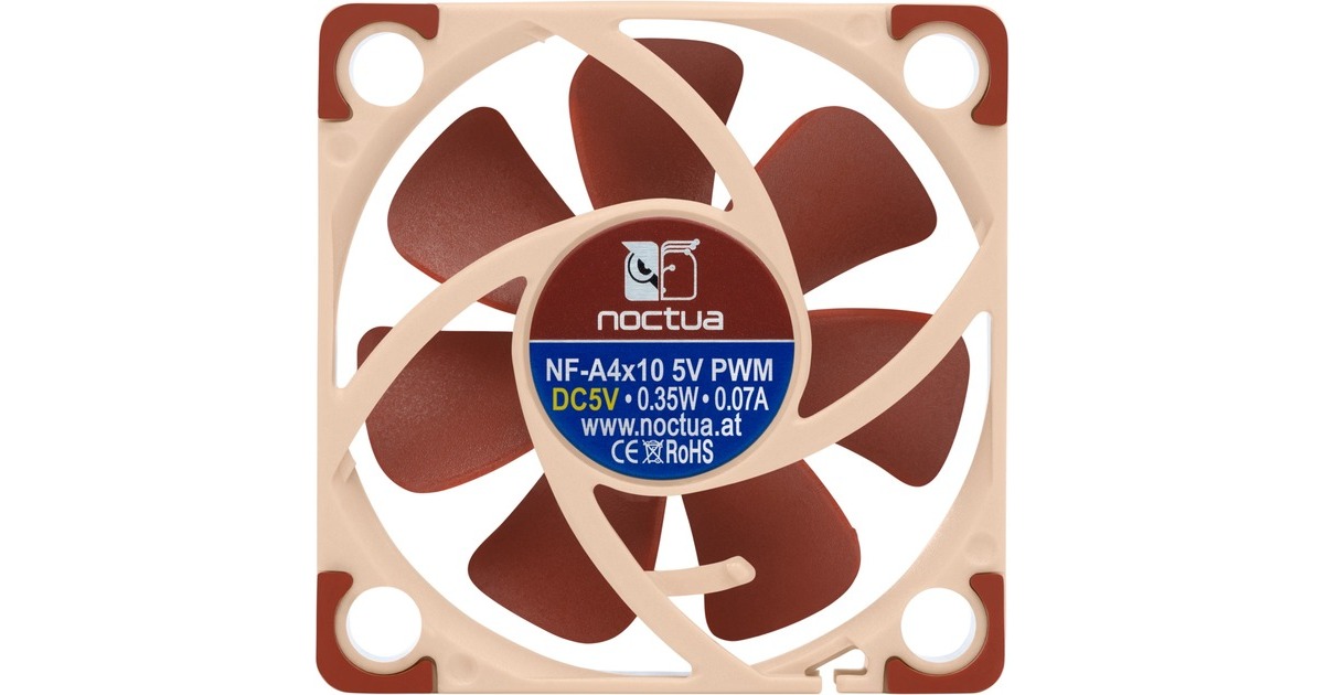 Noctua NF-A4x10 PWM Lüfter – Superleise 40mm Premium-Lüfter Für Server, NAS & Router (2er Pack)