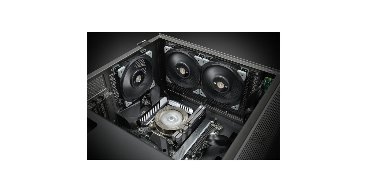 Thermaltake TT Toughfan 12 PWM 120x120x25mm, Gehäuselüfter schwarz 