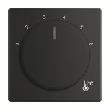 Busch-Jaeger Zentralscheibe Temperatur rund 1794 R-885, Thermostat schwarz, Retail