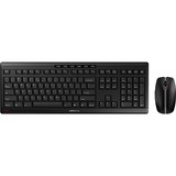 CHERRY STREAM DESKTOP RECHARGE, Desktop-Set schwarz, EU-Layout (QWERTY), Cherry SX-Scherentechnologie