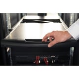 Digitus Modulare HD LCD KVM Konsole mit 17" TFT 16 Port VGA, KVM-Switch schwarz, deutsches Tastaturlayout, 16 Port VGA KVM-Switch, Touchpad