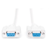 Digitus Serielles Datatransfer Anschlusskabel, D-Sub9 (Buchse) > D-Sub9 (Buchse) beige, 2 Meter