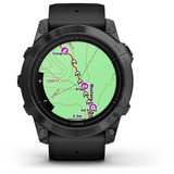 Garmin epix Pro (Gen 2) Standard Edition, Smartwatch schwarz/dunkelgrau, 51 mm, Silikon-Armband