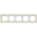Gira Abdeckrahmen fünffach, Abdeckung beige, Retail
