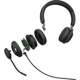 Jabra Evolve2 40 SE , Headset schwarz, MS-Version, Stereo, USB-A und USB-C