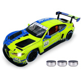 Jamara BMW M4 GT3 Diecast, Modellfahrzeug grün, Maßstab 1:24, inkl. Knopfzellen