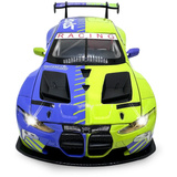 Jamara BMW M4 GT3 Diecast, Modellfahrzeug grün, Maßstab 1:24, inkl. Knopfzellen