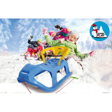 Jamara Snow Play - Schlitten Snow-Star 90cm blau, mit Lehne