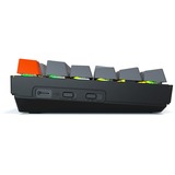 Keychron K8, Gaming-Tastatur schwarz/grau, DE-Layout, Gateron Brown, Aluminiumrahmen, RGB