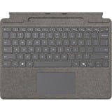 Microsoft Surface Pro Keyboard mit Stiftaufbewahrung for Business, Tastatur platin, DE-Layout, für Surface Pro 10/9/8/X for Business, inkl. Surface Slim Pen 2