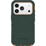 Otterbox Defender Pro, Handyhülle dunkelgrün/orange, iPhone 17 Pro, MagSafe