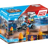 PLAYMOBIL 70820 Stuntshow Starter Pack Quad mit Feuerrampe, Konstruktionsspielzeug 