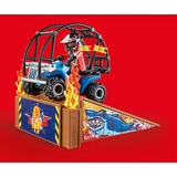 PLAYMOBIL 70820 Stuntshow Starter Pack Quad mit Feuerrampe, Konstruktionsspielzeug 
