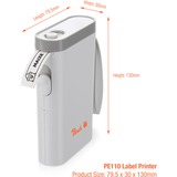 Peach PE110, Etikettendrucker weiß, Thermodirektdruck