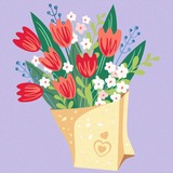 Ravensburger CreArt - Tulpenstrauß, Malen 
