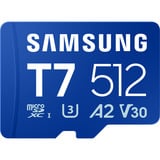 Samsung T7 microSDXC 512 GB, Speicherkarte blau