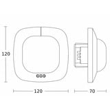 Steinel Präsenzmelder Infrarot Quattro Hochauflösend Unterputz COM1 Schalter weiß, Retail