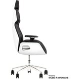 Thermaltake ARGENT E700 Design by Studio F. A. Porsche, Gaming-Stuhl weiß/schwarz, Glacier White