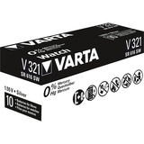 Varta Silberoxid-Knopfzelle 321, Batterie silber, 10 Stück