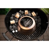 Weber Holzkohle Temperaturregler, für Kugelgrills mit Ø 57cm, Kamin edelstahl, Hitze-Kegel und Diffusorplatte