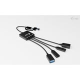 i-tec USB-C/USB-A 4 Port Kabel Hub schwarz, 2x USB-C, 2x USB-A