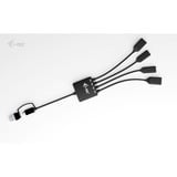 i-tec USB-C/USB-A 4 Port Kabel Hub schwarz, 2x USB-C, 2x USB-A