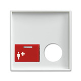 0 Zentralscheibe alpinws 2548-022 B-914, Zentrale weiß, Retail