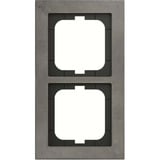 Busch-Jaeger Abdeckrahmen 2-fach, Abdeckung grau, Retail