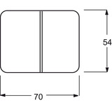 Busch-Jaeger Wippe zweiteilig für Serienschalter und Serienschalt-Taster bronze, Retail