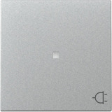 Gira Wippe Kontrollfenster und Symbol Steckdose für schaltbare Steckdosen aluminium, Retail