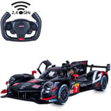 Jamara Deluxe Car Series - Toyota GAZOO Racing GR010 Hybrid WEC, RC schwarz, Maßstab 1:14, 2,4 GHz