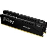 Kingston FURY DIMM 16 GB DDR5-5600 (2x 8 GB) Dual-Kit, Arbeitsspeicher schwarz, KF556C40BBK2-16, FURY Beast, INTEL XMP