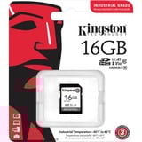Kingston Industrial 16 GB SDHC, Speicherkarte schwarz, UHS-I U3, Class 10, V30, A1