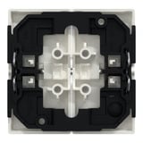 Merten Wippe für Serienschalter, zweiteilige Taste, glänzende Thermoplast-Abdeckung weiß (glänzend), Retail