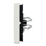 Merten Wippe für Serienschalter, zweiteilige Taste, glänzende Thermoplast-Abdeckung weiß (glänzend), Retail