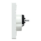 Merten Zentralplatte mit erhöhtem Berührungsschutz aus Thermoplast weiß, Retail