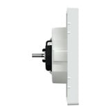 Merten Zentralplatte mit erhöhtem Berührungsschutz aus Thermoplast weiß, Retail